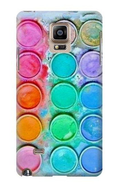 W3235 Watercolor Mixing Hard Case and Leather Flip Case For Samsung Galaxy Note 4