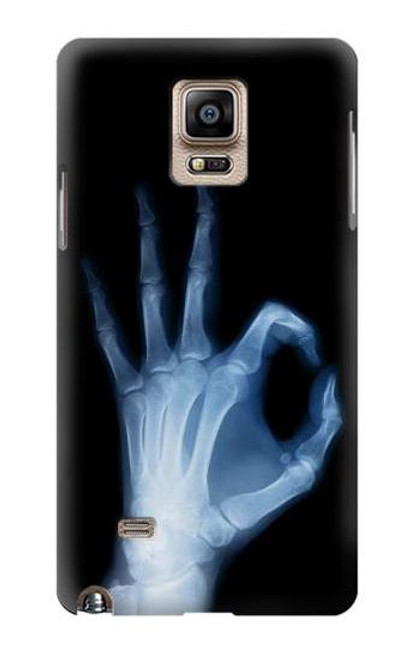 W3239 X-Ray Hand Sign OK Hard Case and Leather Flip Case For Samsung Galaxy Note 4