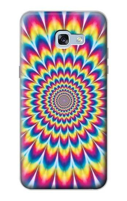 W3162 Colorful Psychedelic Hard Case and Leather Flip Case For Samsung Galaxy A5 (2017)