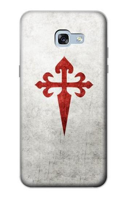 W3200 Order of Santiago Cross of Saint James Hard Case and Leather Flip Case For Samsung Galaxy A5 (2017)