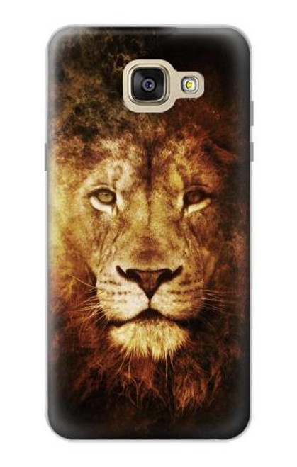 W3182 Lion Hard Case and Leather Flip Case For Samsung Galaxy A5 (2016)