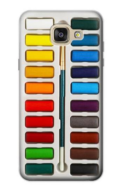 W3243 Watercolor Paint Set Hard Case and Leather Flip Case For Samsung Galaxy A5 (2016)