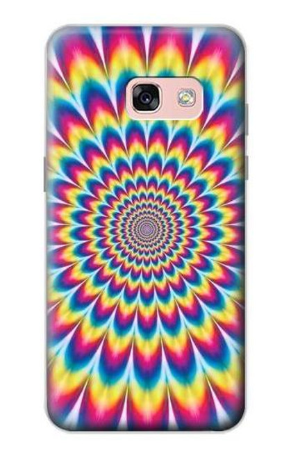 W3162 Colorful Psychedelic Hard Case and Leather Flip Case For Samsung Galaxy A3 (2017)