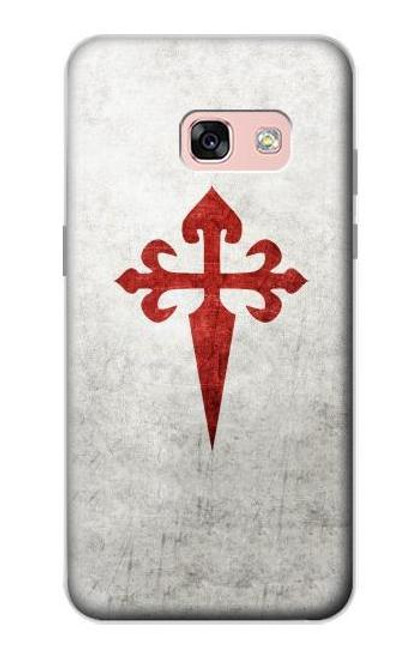 W3200 Order of Santiago Cross of Saint James Hard Case and Leather Flip Case For Samsung Galaxy A3 (2017)