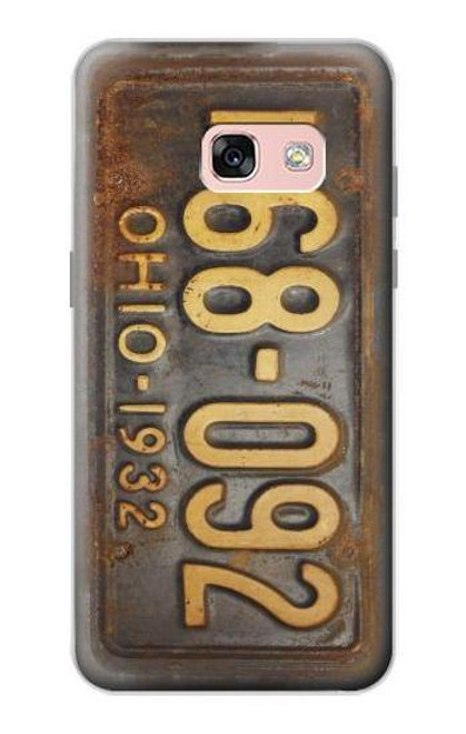 W3228 Vintage Car License Plate Hard Case and Leather Flip Case For Samsung Galaxy A3 (2017)