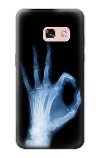 W3239 X-Ray Hand Sign OK Hard Case and Leather Flip Case For Samsung Galaxy A3 (2017)