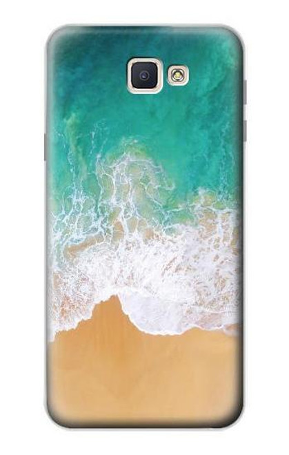 W3150 Sea Beach Hard Case and Leather Flip Case For Samsung Galaxy J7 Prime (SM-G610F)