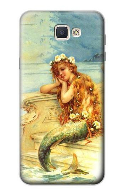 W3184 Little Mermaid Painting Hard Case and Leather Flip Case For Samsung Galaxy J7 Prime (SM-G610F)