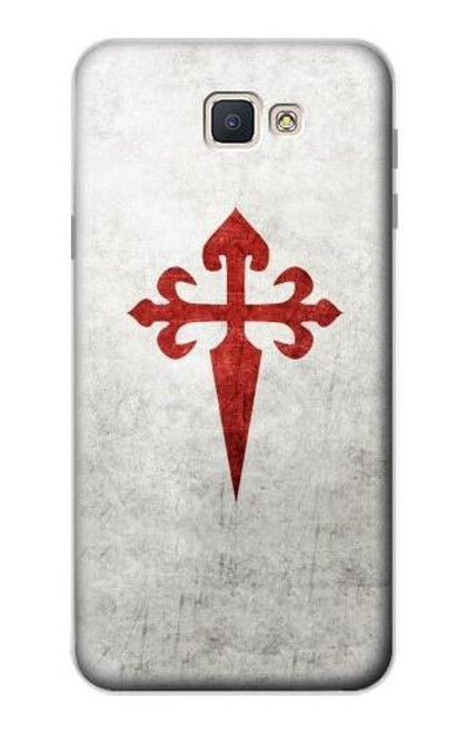 W3200 Order of Santiago Cross of Saint James Hard Case and Leather Flip Case For Samsung Galaxy J7 Prime (SM-G610F)