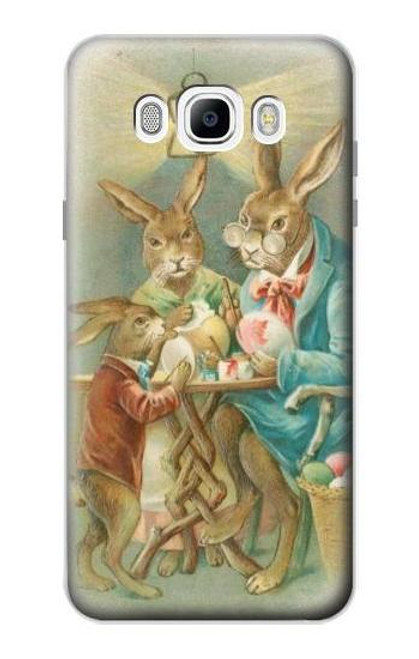 W3164 Easter Rabbit Family Hard Case and Leather Flip Case For Samsung Galaxy J7 (2016)