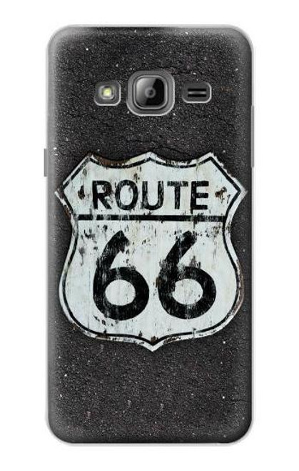 W3207 Route 66 Sign Hard Case and Leather Flip Case For Samsung Galaxy J3 (2016)