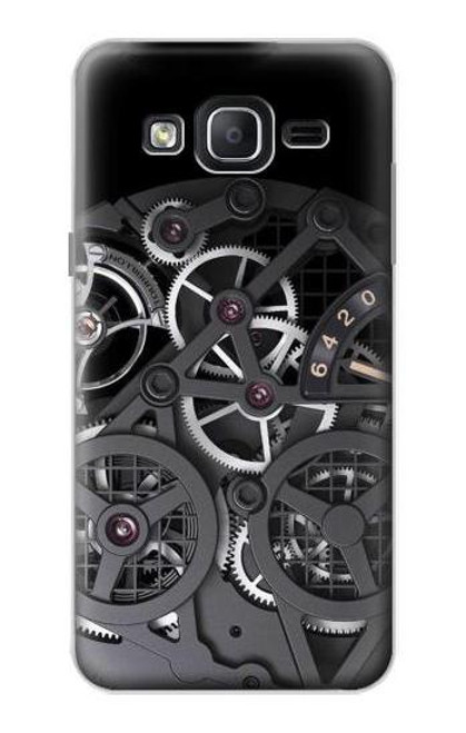 W3176 Inside Watch Black Hard Case and Leather Flip Case For Samsung Galaxy On5