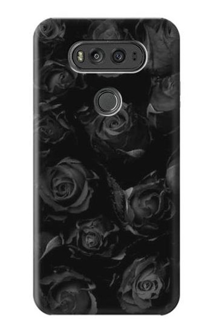 W3153 Black Roses Hard Case and Leather Flip Case For LG V20