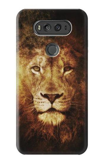 W3182 Lion Hard Case and Leather Flip Case For LG V20