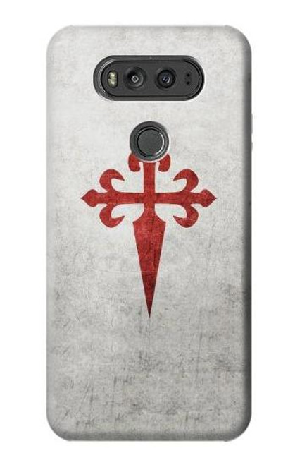 W3200 Order of Santiago Cross of Saint James Hard Case and Leather Flip Case For LG V20