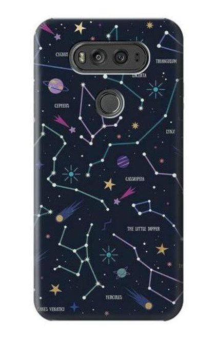 W3220 Star Map Zodiac Constellations Hard Case and Leather Flip Case For LG V20