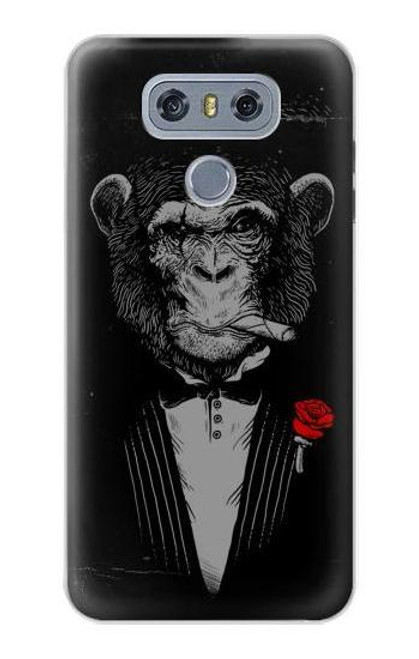 W3167 Funny Monkey God Father Hard Case and Leather Flip Case For LG G6