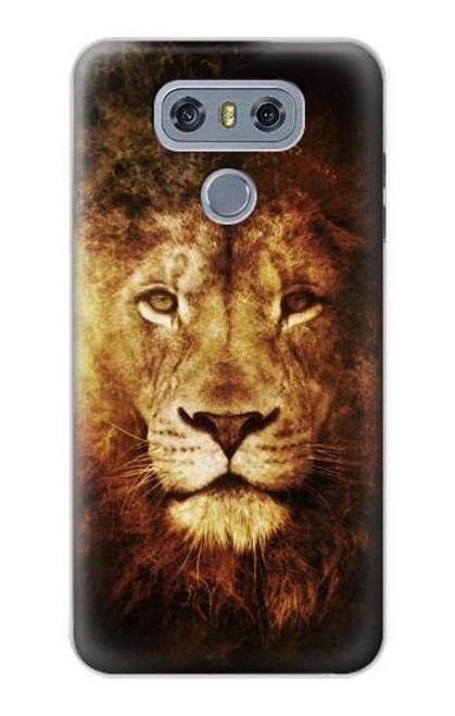 W3182 Lion Hard Case and Leather Flip Case For LG G6