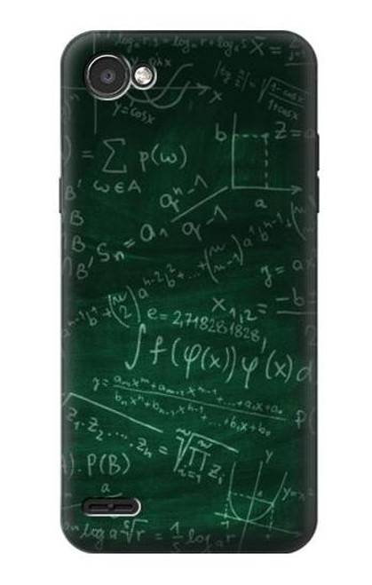 W3190 Math Formula Greenboard Hard Case and Leather Flip Case For LG Q6