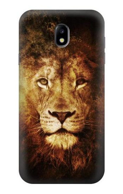 W3182 Lion Hard Case and Leather Flip Case For Samsung Galaxy J7 (2017) EU Version
