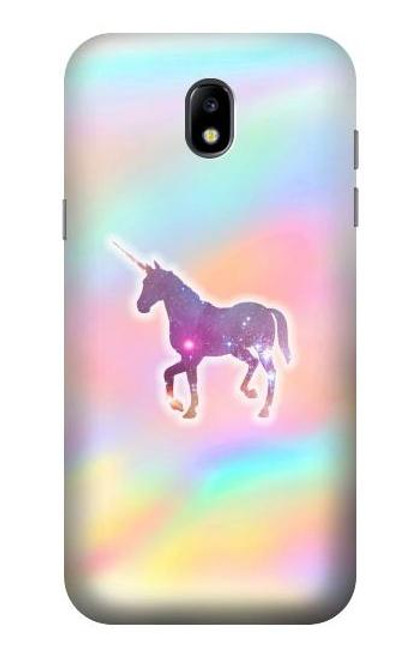 W3203 Rainbow Unicorn Hard Case and Leather Flip Case For Samsung Galaxy J5 (2017) EU Version