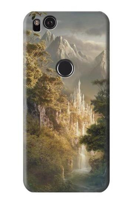 W0408 Fantasy Art Hard Case and Leather Flip Case For Google Pixel 2