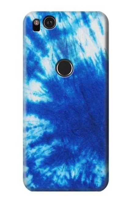 W1869 Tie Dye Blue Hard Case and Leather Flip Case For Google Pixel 2