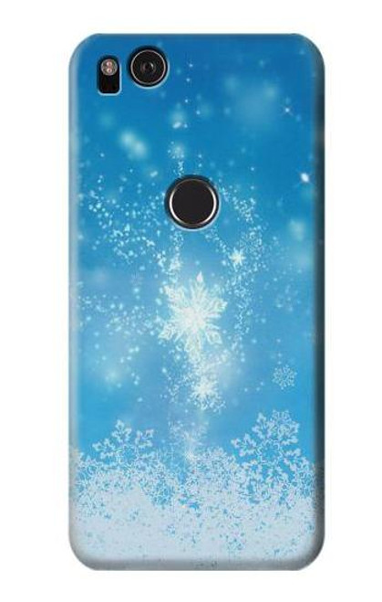 W2923 Frozen Snow Spell Magic Hard Case and Leather Flip Case For Google Pixel 2