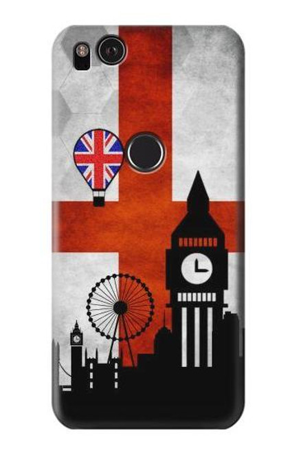 W2979 England Football Soccer Euro 2016 Hard Case and Leather Flip Case For Google Pixel 2