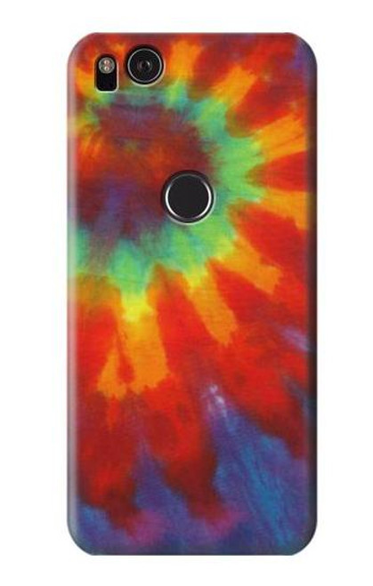 W2985 Colorful Tie Dye Texture Hard Case and Leather Flip Case For Google Pixel 2