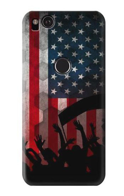 W2989 USA America Soccer Copa 2016 Hard Case and Leather Flip Case For Google Pixel 2