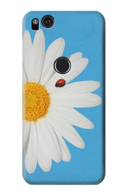 W3043 Vintage Daisy Lady Bug Hard Case and Leather Flip Case For Google Pixel 2