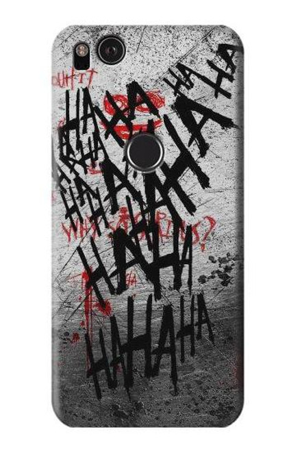 W3073 Hahaha Blood Splash Hard Case and Leather Flip Case For Google Pixel 2