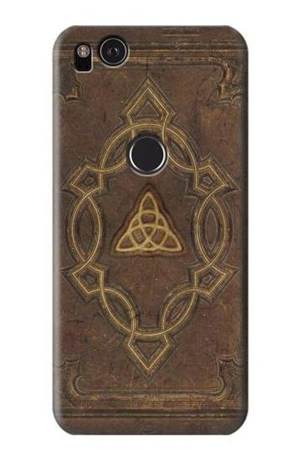 W3219 Spell Book Cover Hard Case and Leather Flip Case For Google Pixel 2