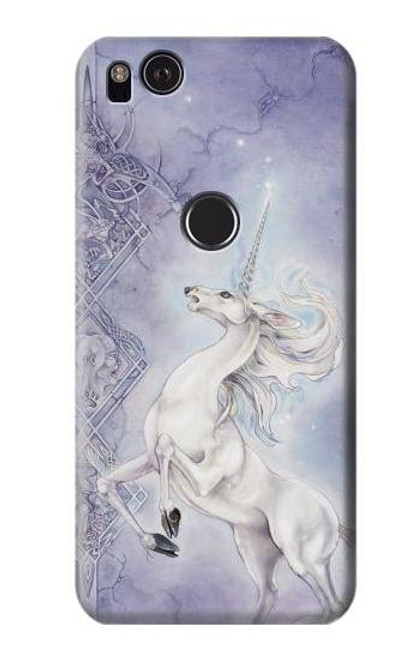 W1134 White Horse Unicorn Hard Case and Leather Flip Case For Google Pixel 2 XL