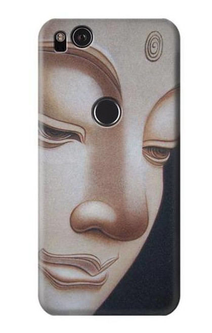 W1255 Buddha Face Hard Case and Leather Flip Case For Google Pixel 2 XL