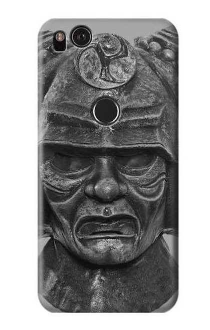 W1827 Japan Samurai Helmet Hard Case and Leather Flip Case For Google Pixel 2 XL