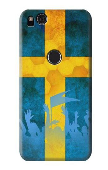 W2990 Sweden Football Soccer Euro 2016 Hard Case and Leather Flip Case For Google Pixel 2 XL