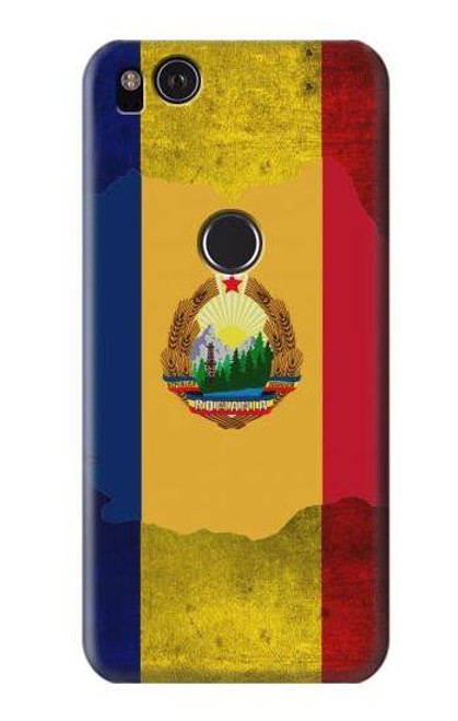 W3021 Romania Flag Hard Case and Leather Flip Case For Google Pixel 2 XL