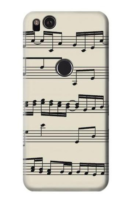 W3082 Music Sheet Hard Case and Leather Flip Case For Google Pixel 2 XL