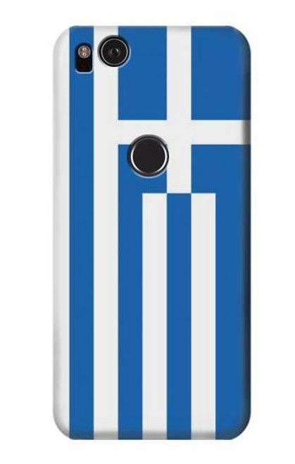 W3102 Flag of Greece Hard Case and Leather Flip Case For Google Pixel 2 XL