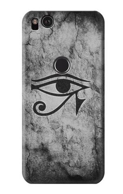 W3108 Ancient Egyptian Sun Eye Of Horus Hard Case and Leather Flip Case For Google Pixel 2 XL