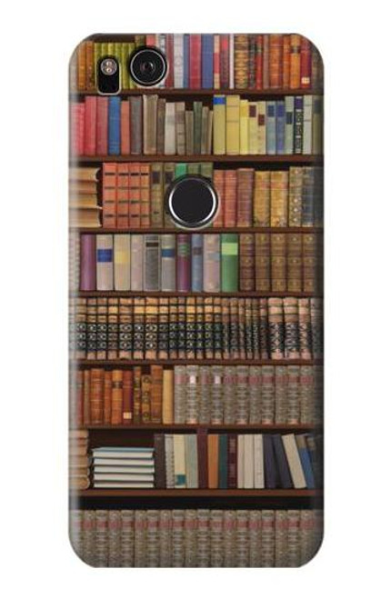 W3154 Bookshelf Hard Case and Leather Flip Case For Google Pixel 2 XL