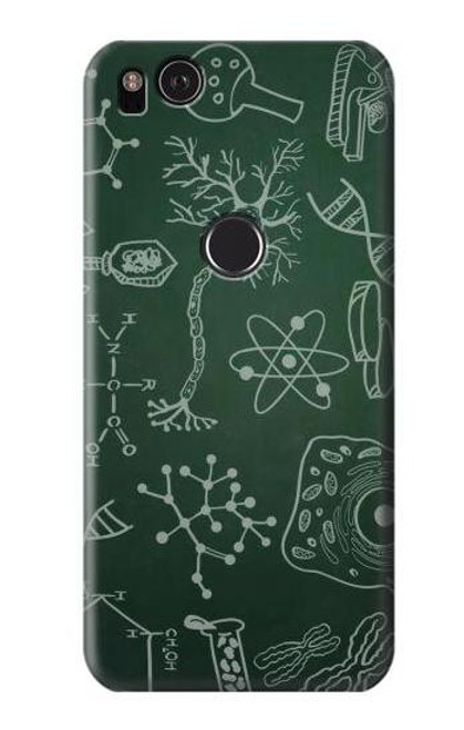 W3211 Science Green Board Hard Case and Leather Flip Case For Google Pixel 2 XL