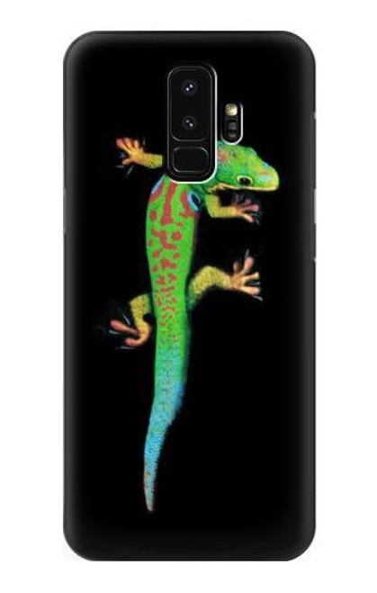 W0125 Green Madagascan Gecko Hard Case and Leather Flip Case For Samsung Galaxy S9 Plus