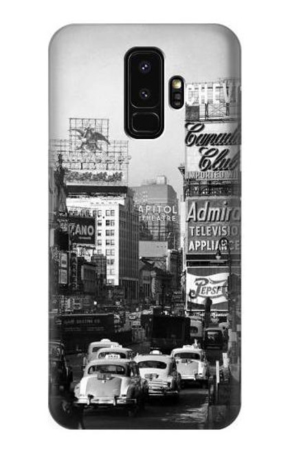 W0182 Old New York Vintage Hard Case and Leather Flip Case For Samsung Galaxy S9 Plus