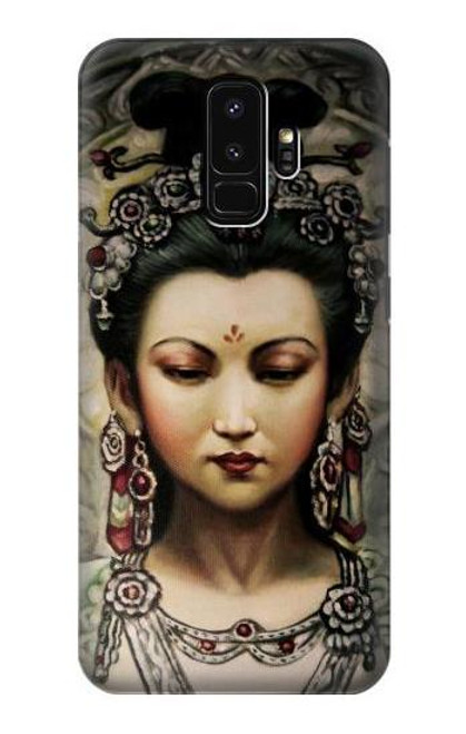 W0681 Guan Yin Hard Case and Leather Flip Case For Samsung Galaxy S9 Plus