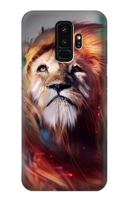 W0691 Leo Paint Hard Case and Leather Flip Case For Samsung Galaxy S9 Plus