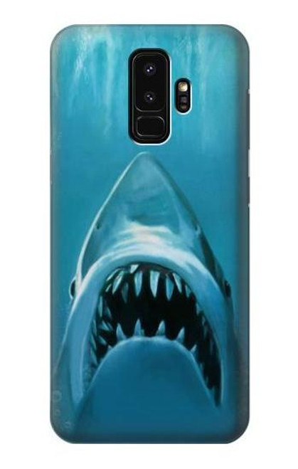 W0830 White Shark Hard Case and Leather Flip Case For Samsung Galaxy S9 Plus