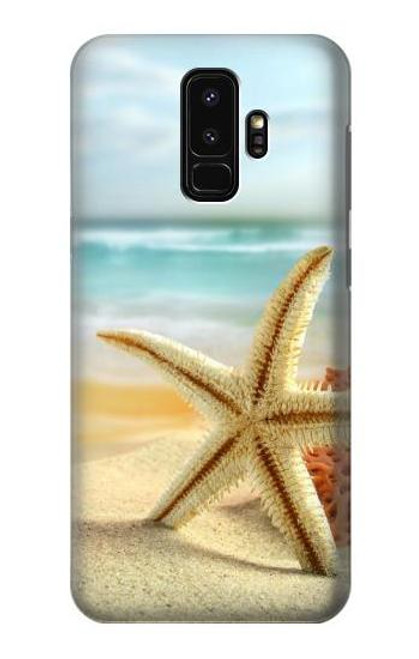 W1117 Starfish on the Beach Hard Case and Leather Flip Case For Samsung Galaxy S9 Plus